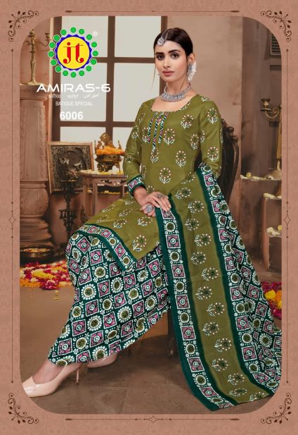 Jt Amiras 6 Designer Daily Wear Wholesale Dress Material Collection